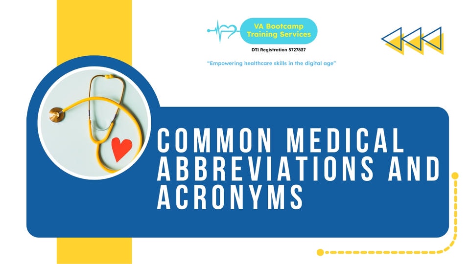 Common medical abbre